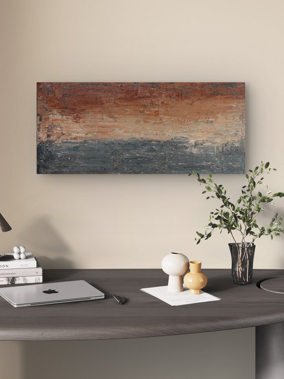 „Where silence dwells“ 100x45x2 cm