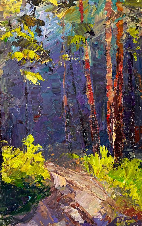 A Walk along a Forest Path by Boris Serdyuk