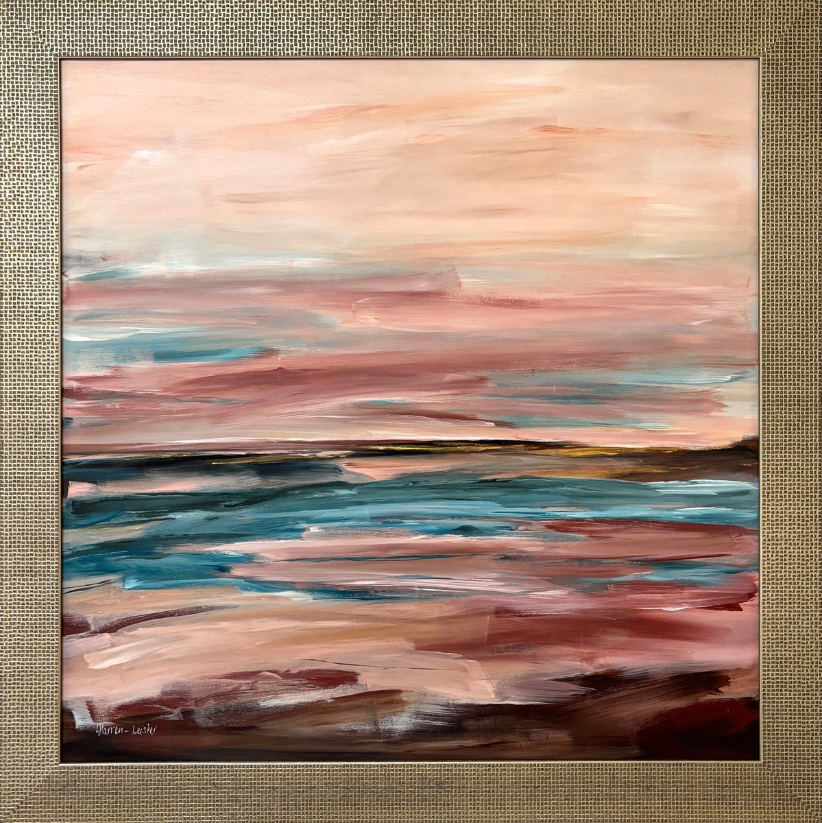 Soft Reflections By Lyndsay Tarren-Leister, 45 X 45, Artwork For Sale On Artfinder