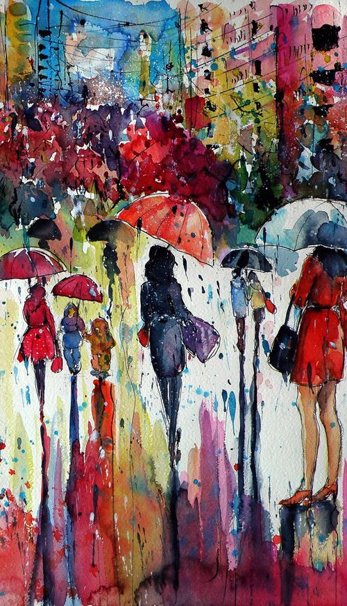 Rain, colours, people... III by Kovács Anna Brigitta