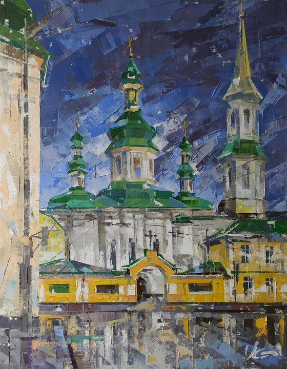 Triptych KYIV part #3/3 «After the rain. Syvato-Feodosiyskiy Monastery»