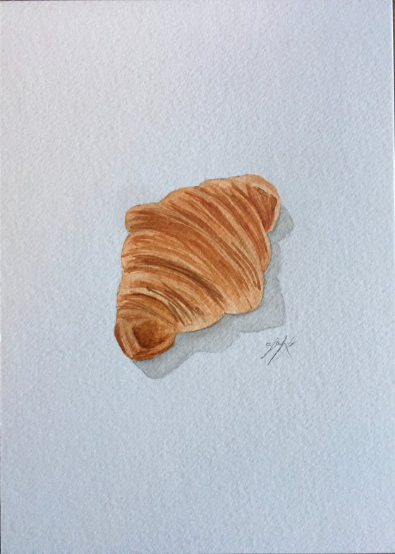 Croissant painting