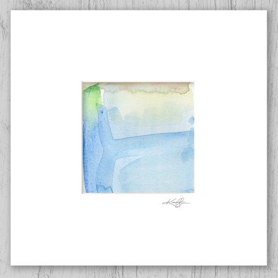 Soft Whispers Collection 3 - Set of 6 Abstract Paintings in Mats by Kathy Morton Stanion