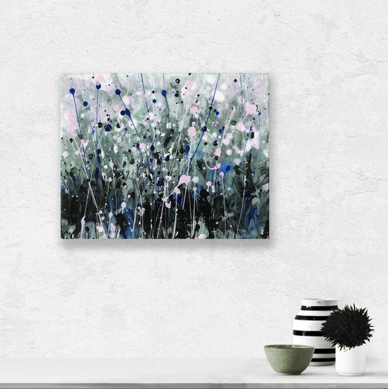 Lost in Gray Gardens  - Meadow Flower Painting  by Kathy Morton Stanion