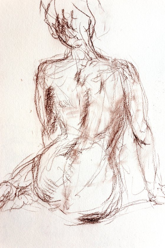 Study of Human Form Back View