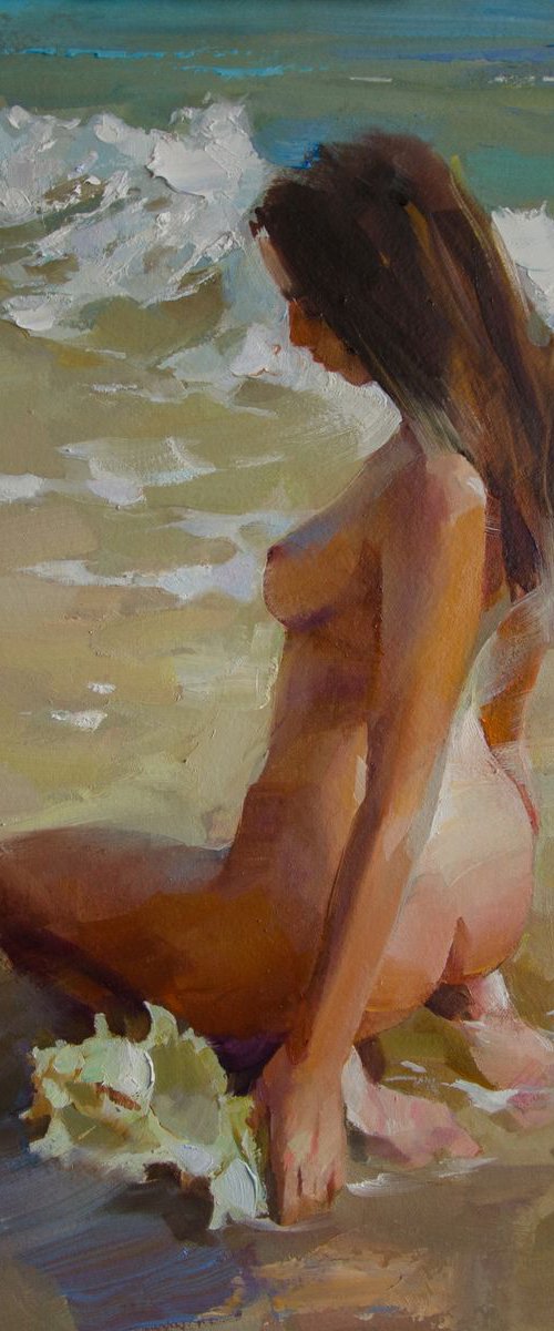 "Seashell-2" (40x50cm) unframed by Valentin