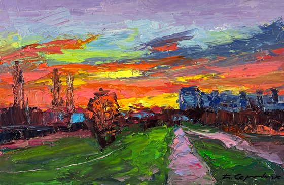 Evening Descended Over the Road