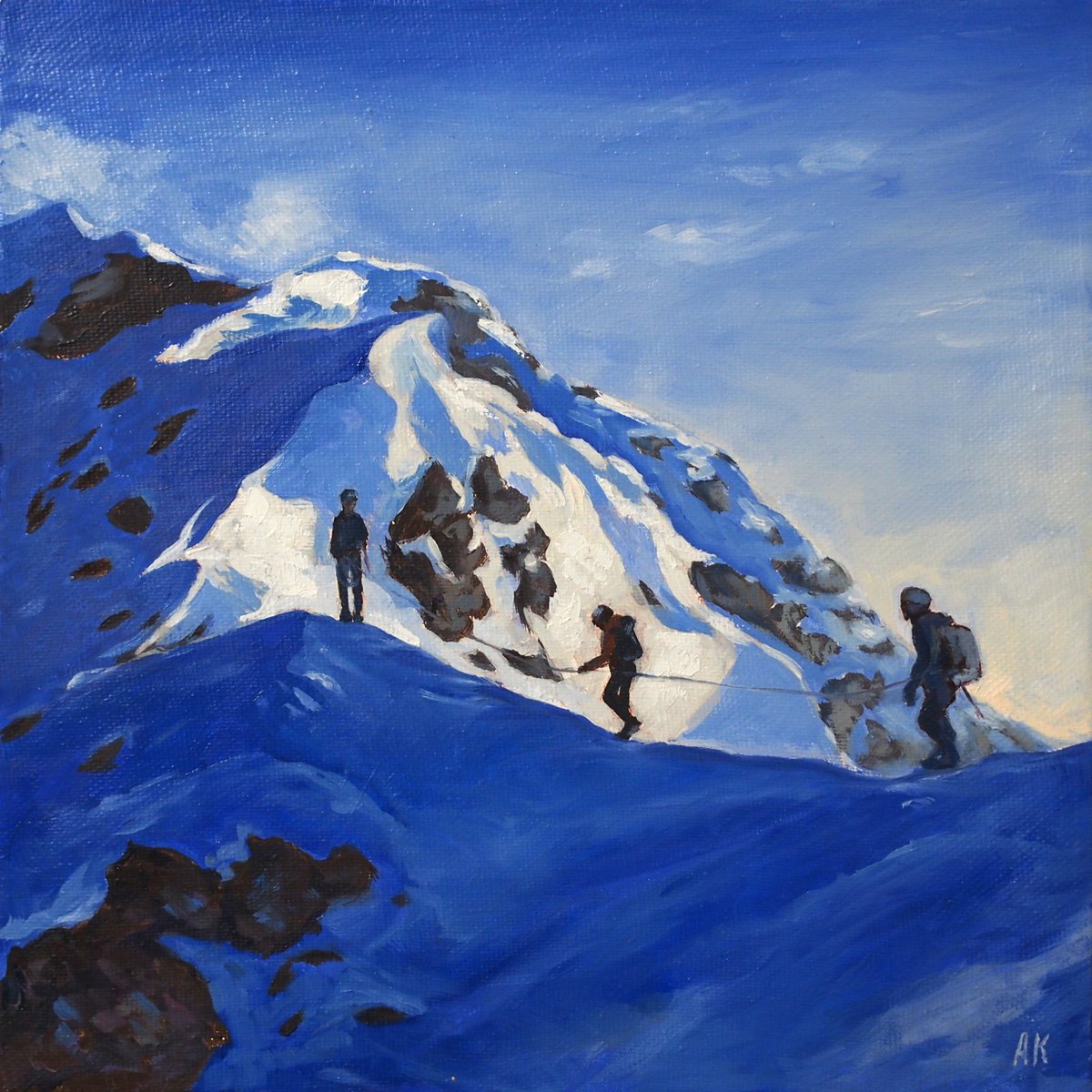 On a mountain trail - NOT FOR SALE - will be available for purchase after May 1, 2022. by Alfia Koral
