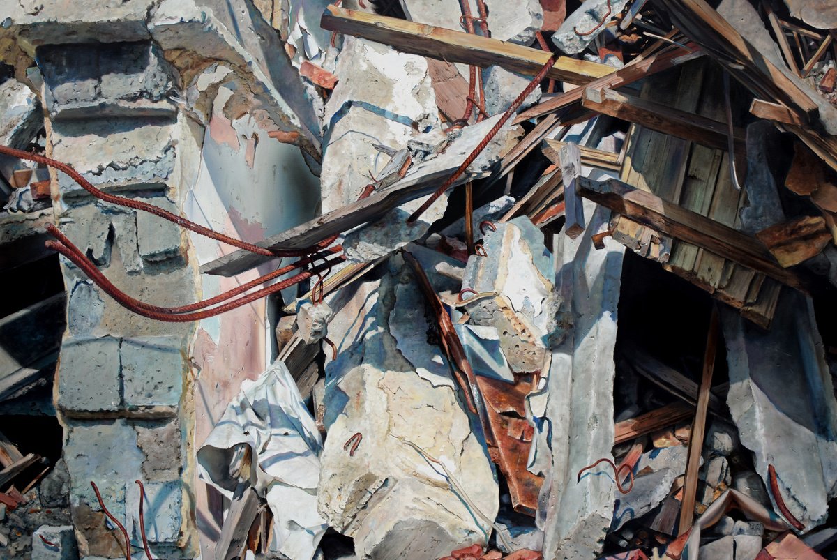 Photorealistic Oil Painting , Mariupol By Duhaj Peter, 59 X 39, Artwork For Sale On Artfinder