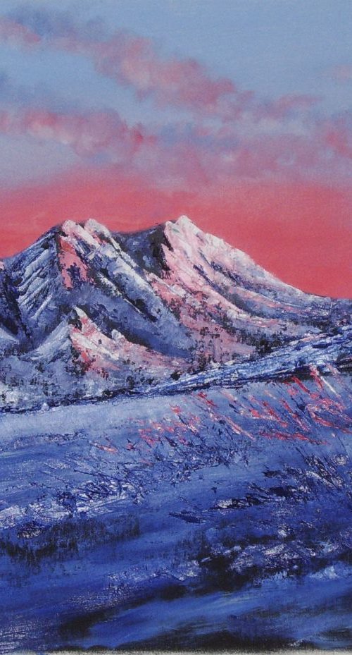 Sunset and Mountains by Max Aitken