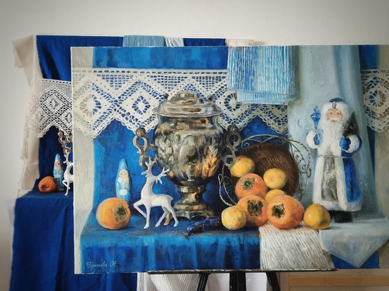 Still life with persimmon