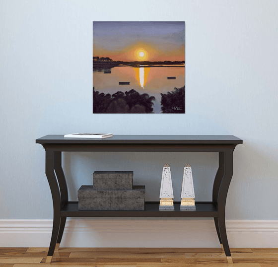 Sunset On The Lagoon