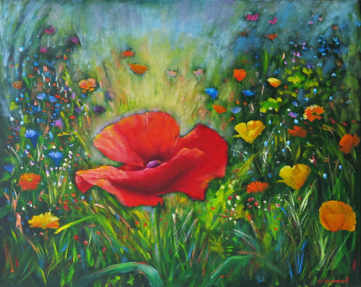 Poppies Galore by Maureen Greenwood