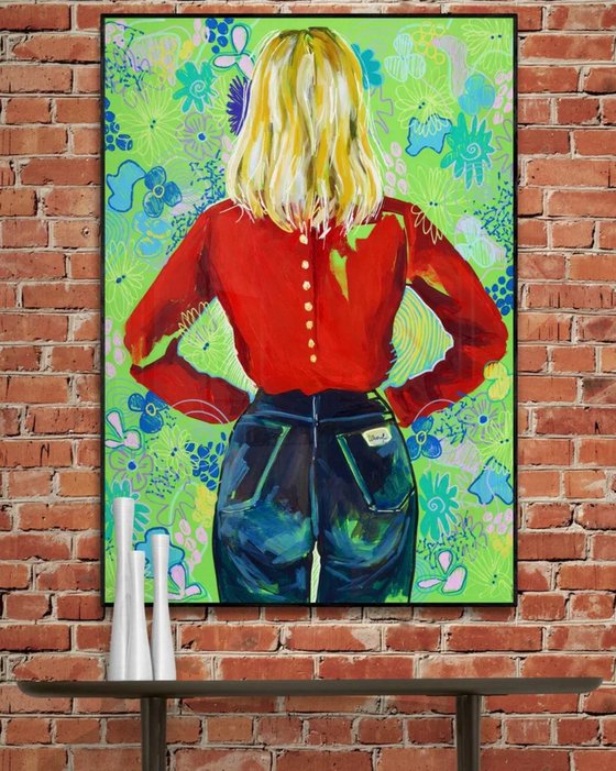 Colorful Woman Floral