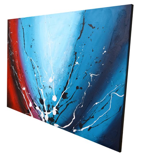 When Love and Hate Collide abstract painting by Stuart Wright