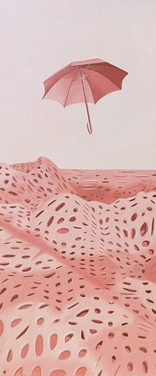 Pink Umbrella by Jill Ann Harper