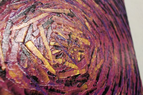 Fragmented Purple Gold Burst