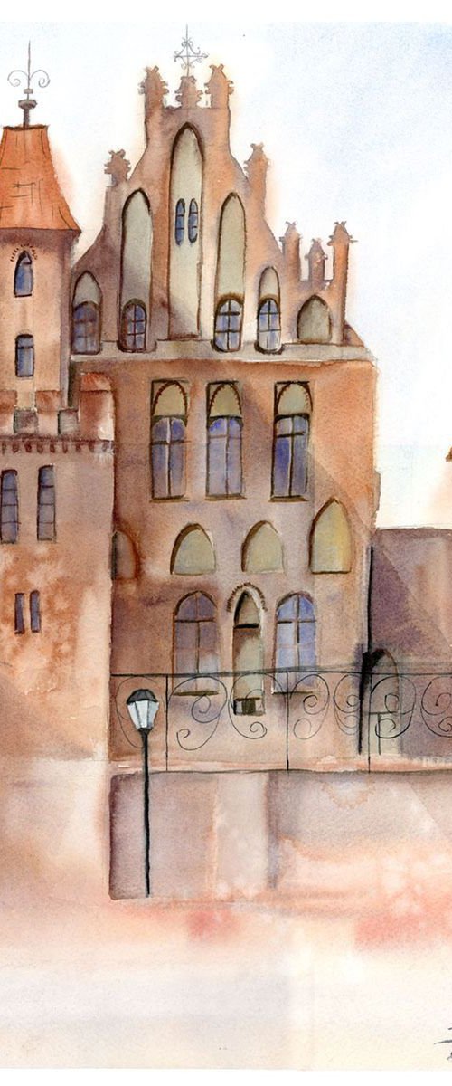Old House in Torun by Olga Tchefranov (Shefranov)