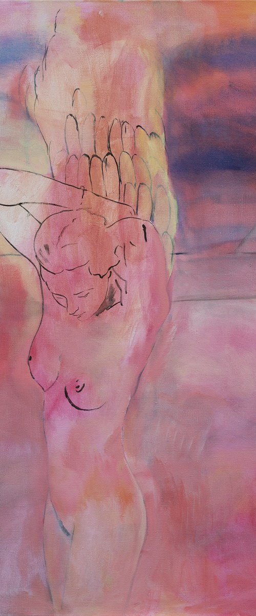 Girl with bananas by Artem Andreichuk