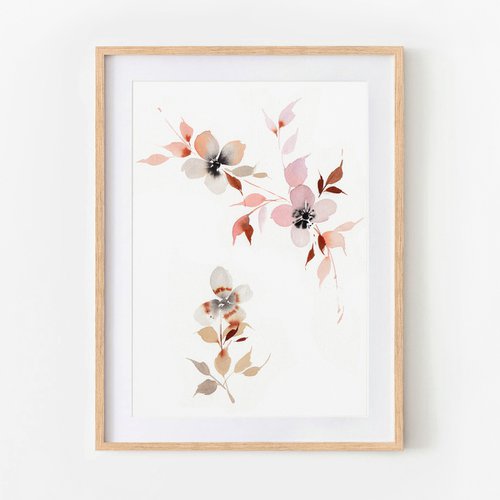 Minimalist Watercolor Florals by Anja Boban