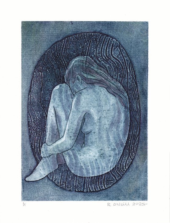 Seated female nude
