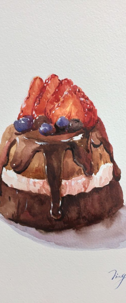 Chocolate pudding by Jing Chen