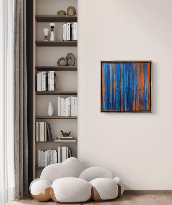 Echoes of Fire 70x70x2 cm