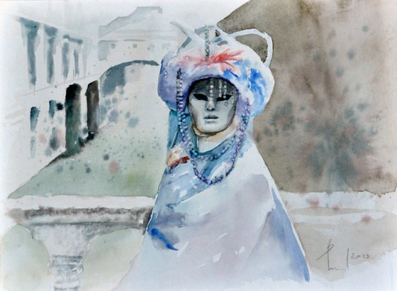 CARNEVALE 1 original watercolor