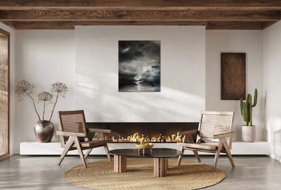 Moonrise Over Norway