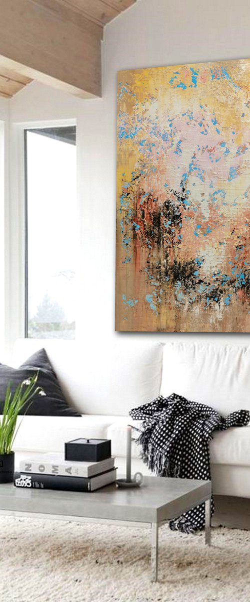 150x100cm. / abstract painting / Abstract 1263 by Alex Senchenko