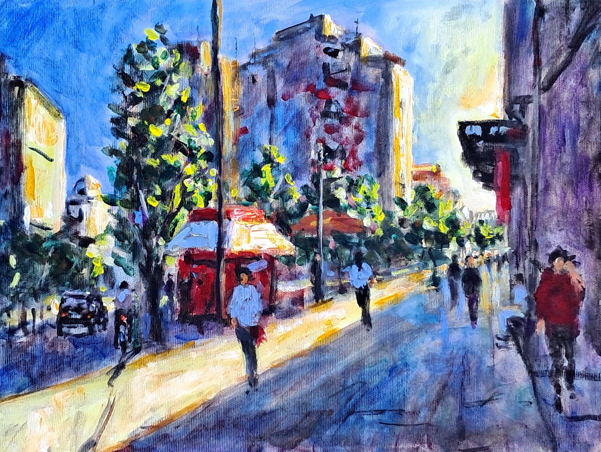  Downtown By Dimitris Voyiazoglou, 20 X 16, Artwork For Sale On Artfinder