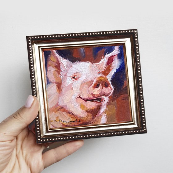 Pig portrait