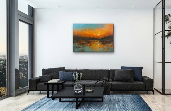Generous Shore  (Large Seascape, 100x70cm)