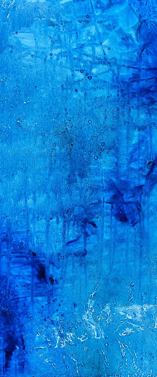 Blue abstract painting 2205202003 by Natalya Burgos