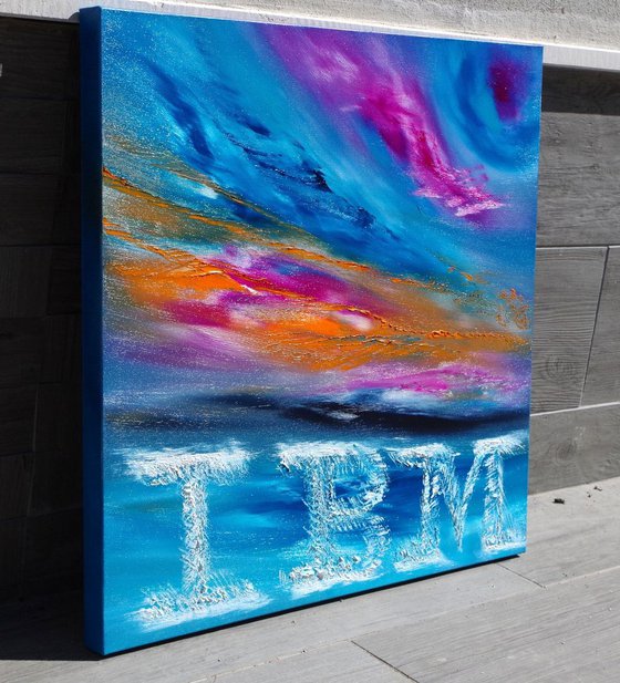 Commissioned painting - IBM on the sky