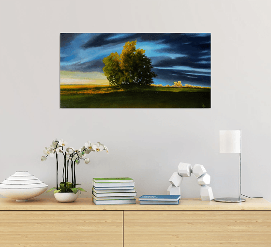 Landscape with a tree