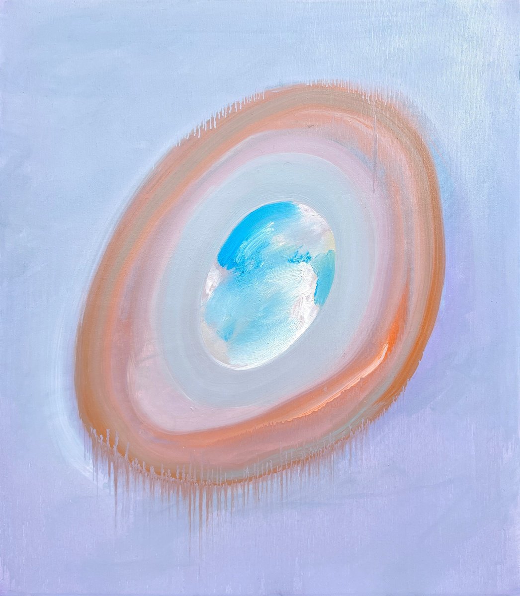 Abstract Oil Painting By Zakhar Shevchuk, 28 X 31", The Dawn Of Perception, Original Artwork