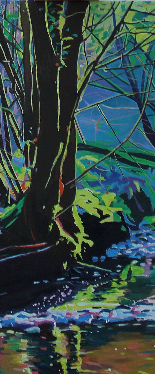 A Tree by Ilston Brook by Emma Cownie