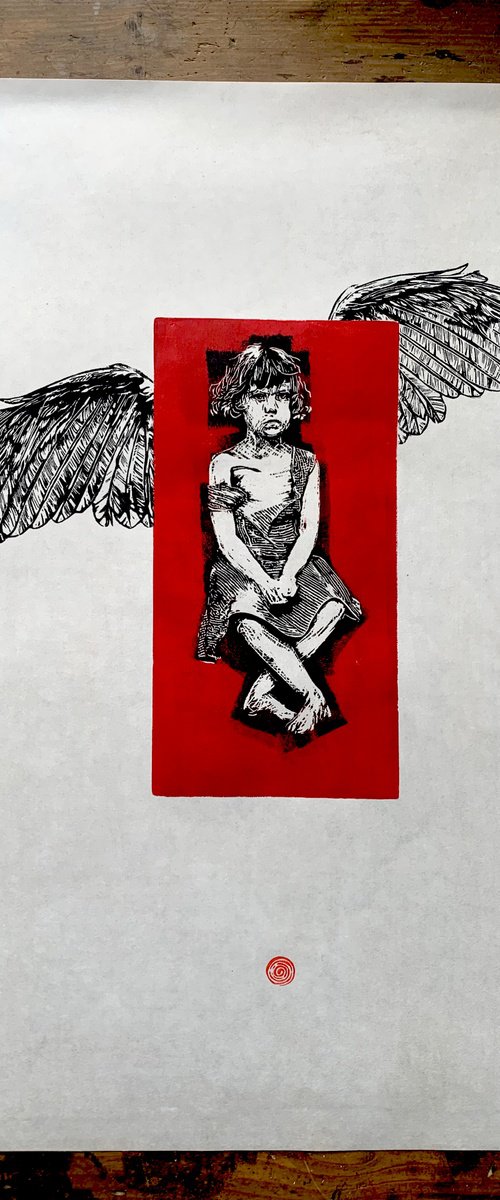ANGEL - Just another girl by Greg Linocuts