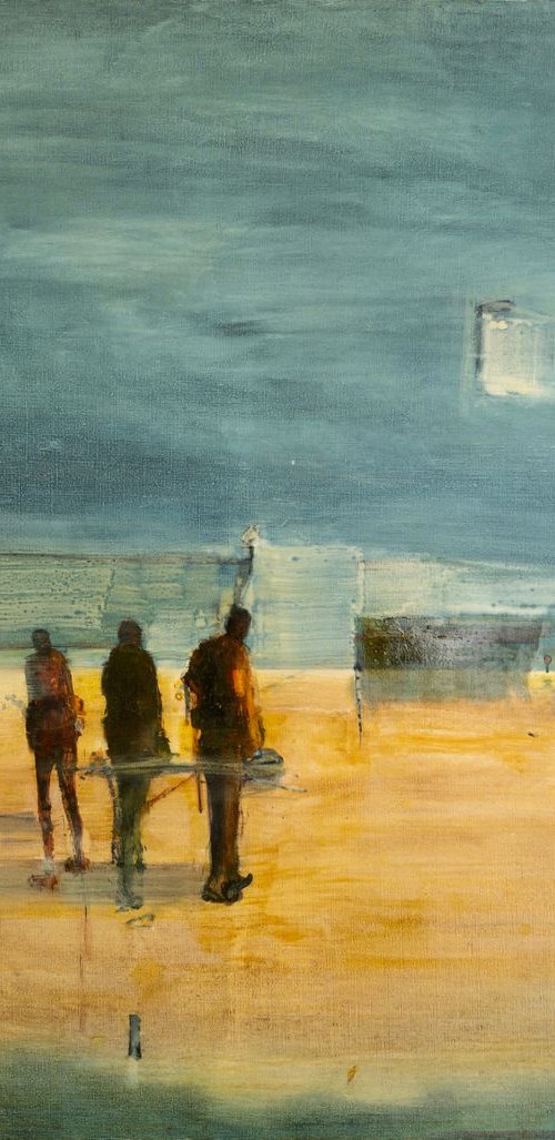 Huanshei Dock and waiting for ship by Romuald Mulk Musiolik