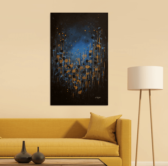 Perfect Atmosphere #5  - Extra large original abstract floral landscape