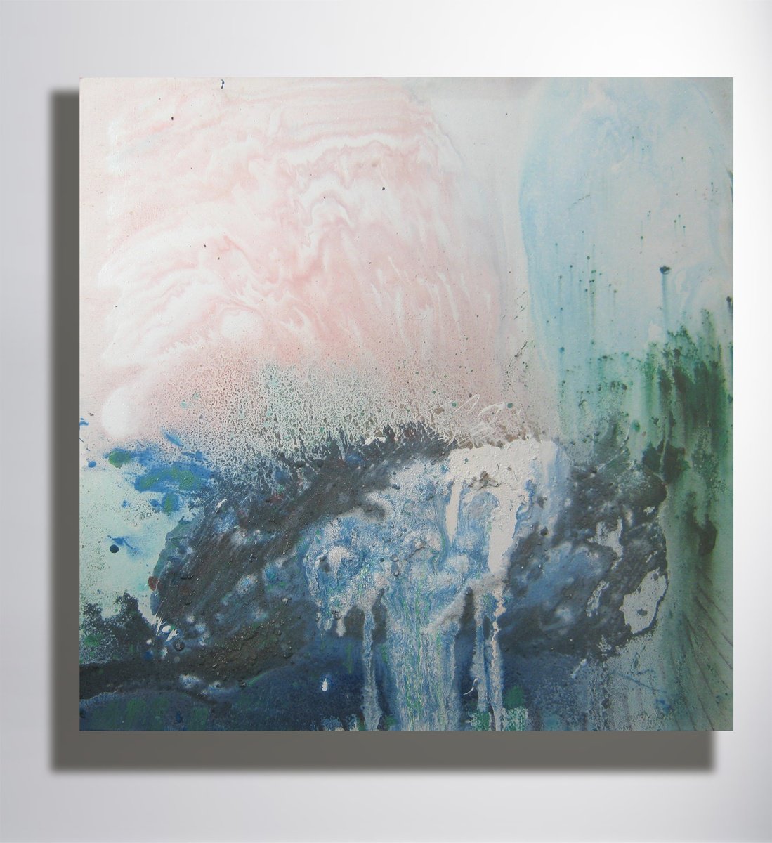 Impressionistic Abstract Acrylic Painting By Marya, 35 X 35", "Desires", Original Artwork