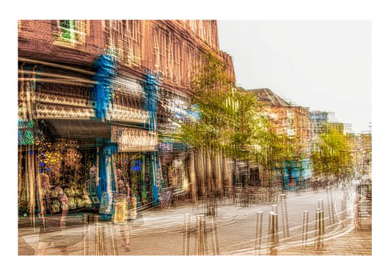 Inner City Streets 4. Abstract street scene. Limited Edition Photography Print #1/15