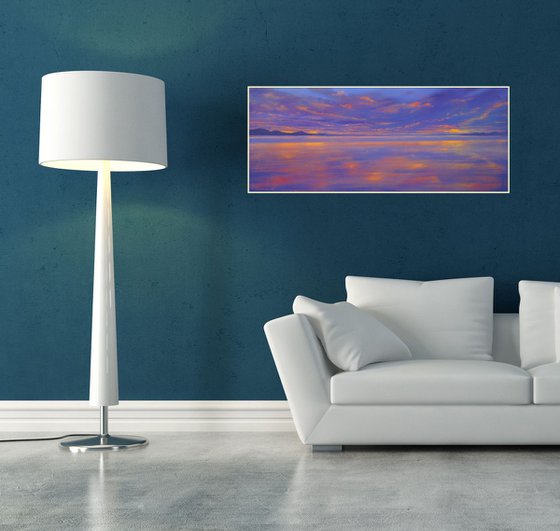 SUNSET SEA X. 100x42cm