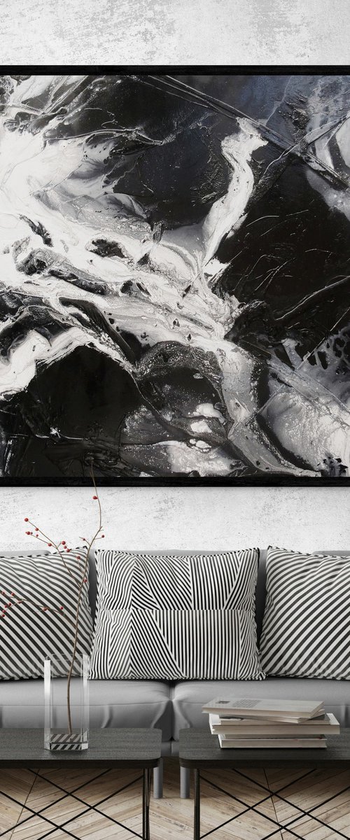 Mystique 200cm x 120cm Textured Abstract Art by Franko
