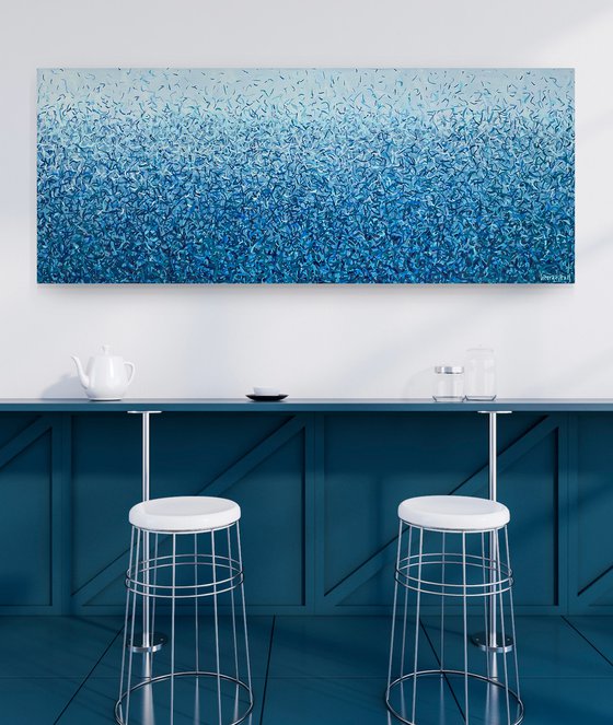 Bronte Water Dance 152 x 61cm acrylic on canvas