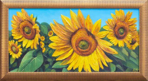 Summer. Sunflowers by Dmitrij Tikhov