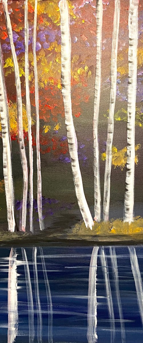 Birch Trees by Aisha Haider