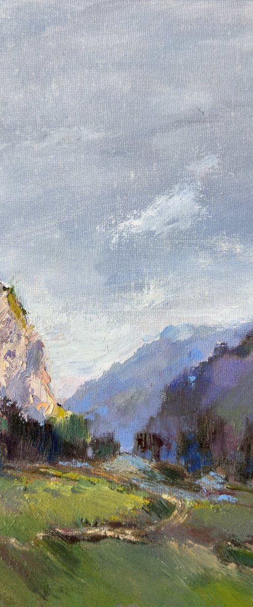 Landscape The mountains of Switzerland by Olha Laptieva