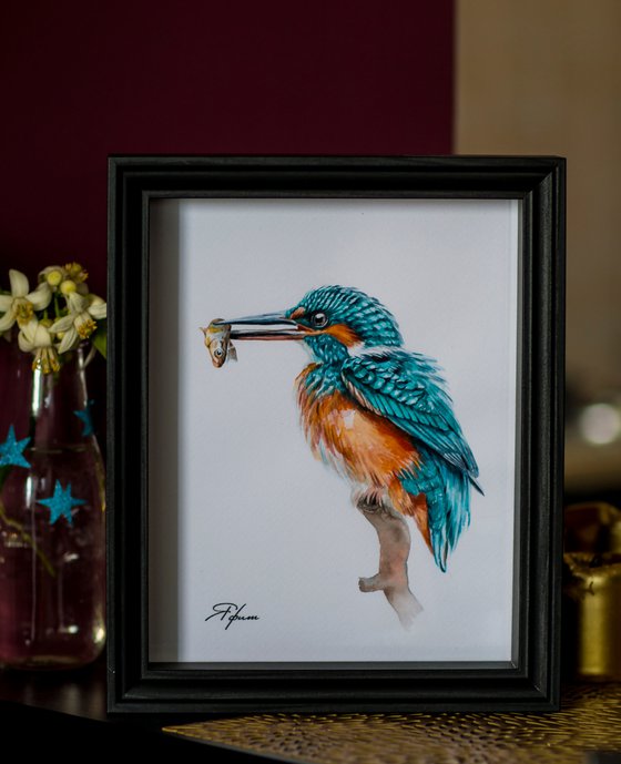 Kingfisher with a catch.